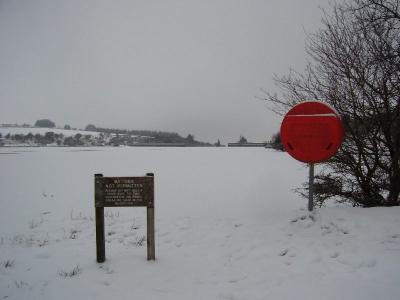 Fernworthy Reservoir - frozen over